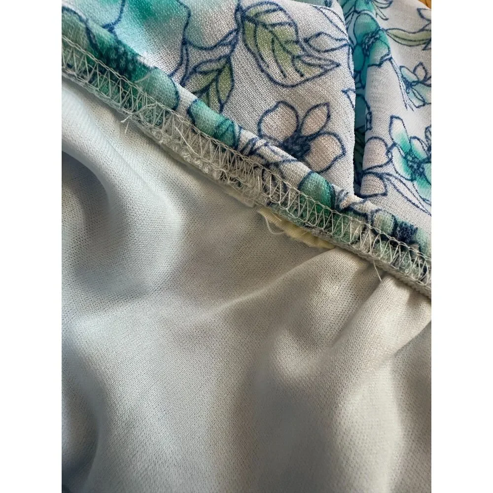 Vintage Y2k Cherokee Baby Blue Floral Lace Slip Skirt size Girls XL 14/16